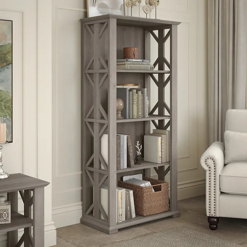 4 Shelf Farmhouse Bookcase