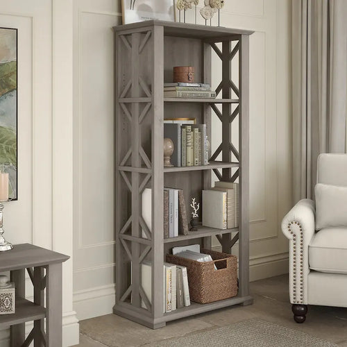 Homestead 4 Shelf Farmhouse Bookcase by Bush Furniture