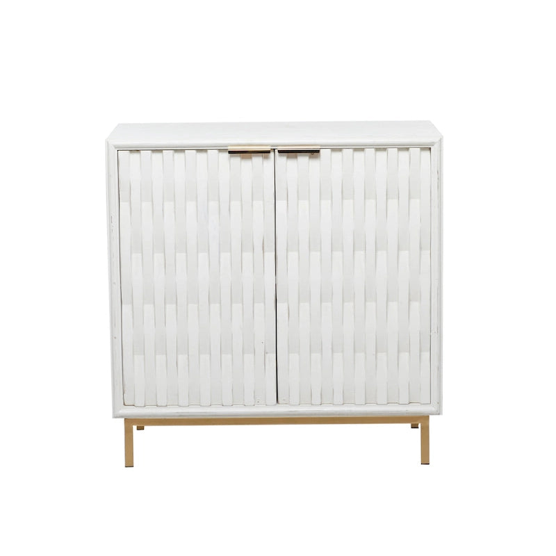 White Wood Contemporary Cabinet