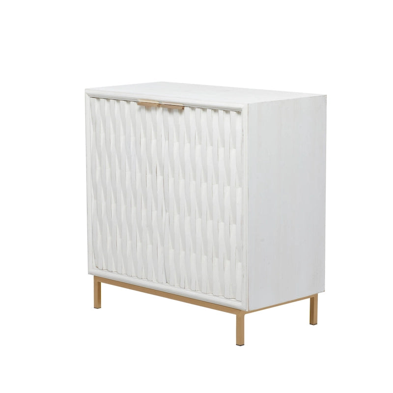 White Wood Contemporary Cabinet