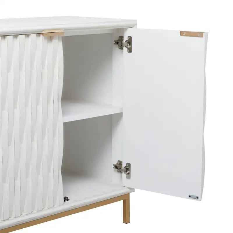 White Wood Contemporary Cabinet