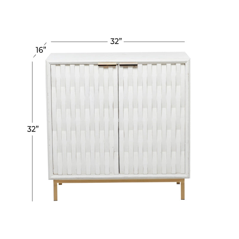 White Wood Contemporary Cabinet