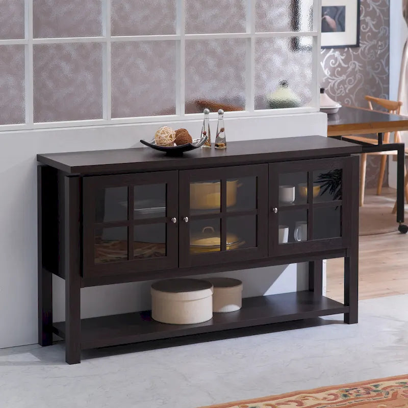 59" Windowpane Cabinet Buffet
