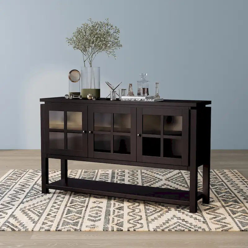 59" Windowpane Cabinet Buffet