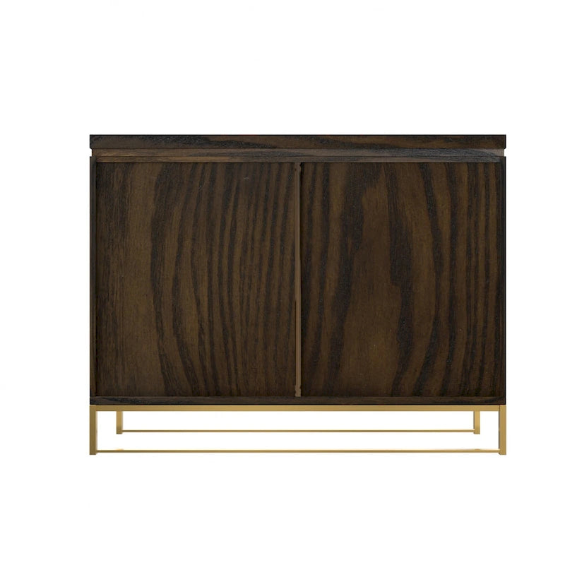Wood 2-Door Accent Cabinet