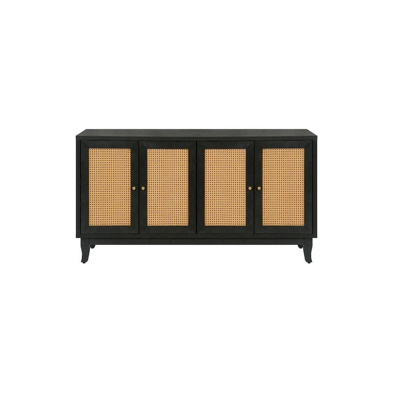 Rattan Sideboard Buffer Cabinet