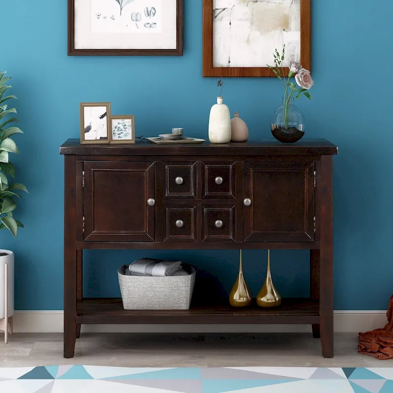 Buffet Sideboard with Bottom Shelf