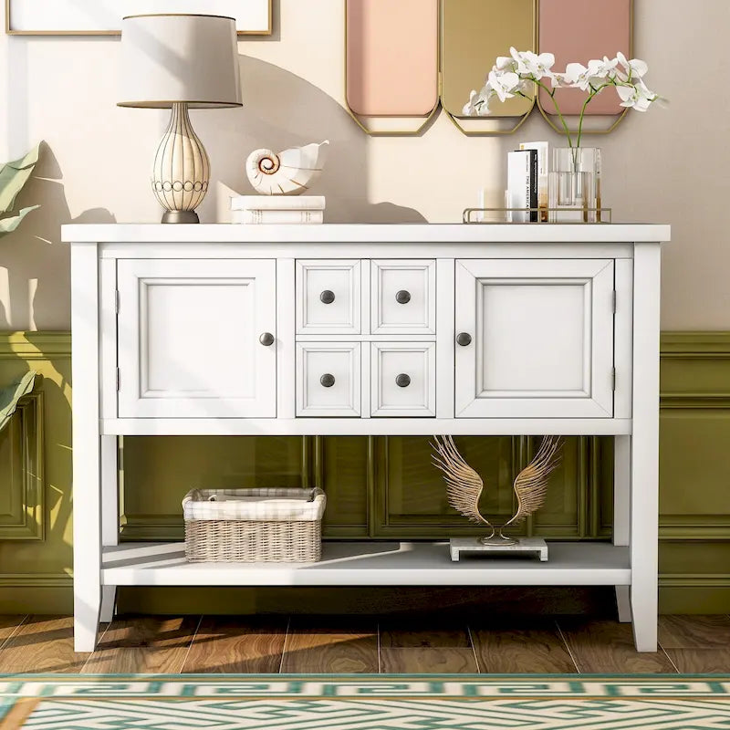 Buffet Sideboard with Bottom Shelf