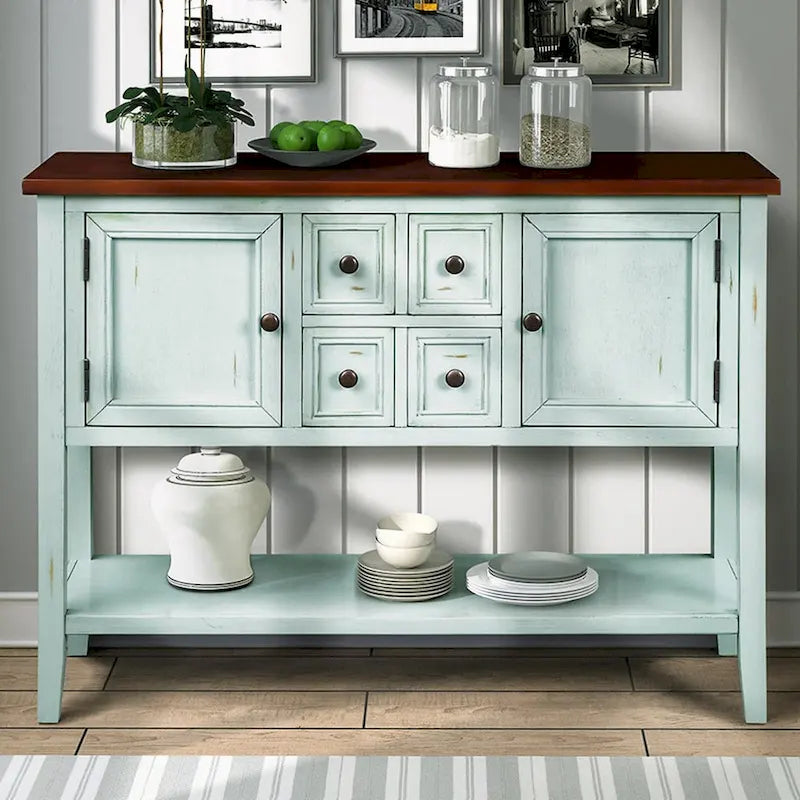Buffet Sideboard with Bottom Shelf
