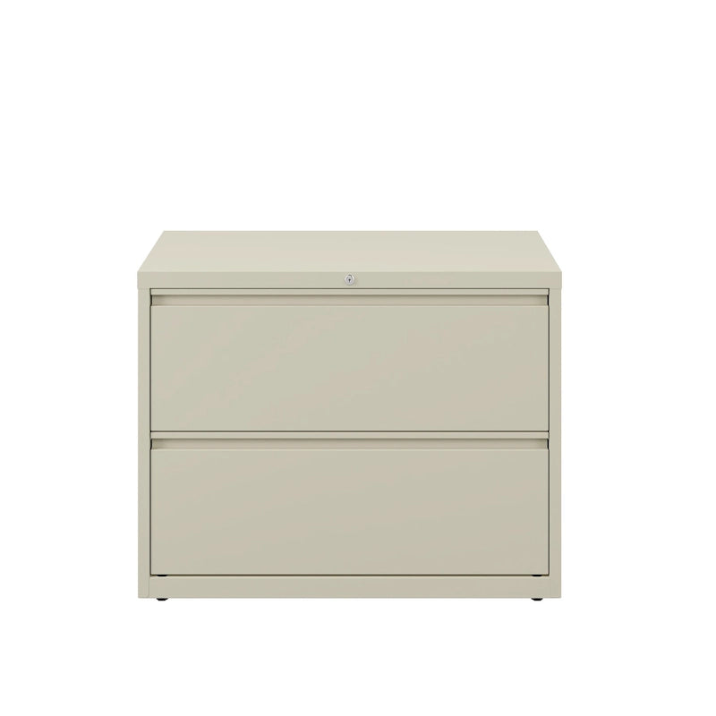 36-Inch Wide 2-Drawer Lateral File Cabinet - Charcoal