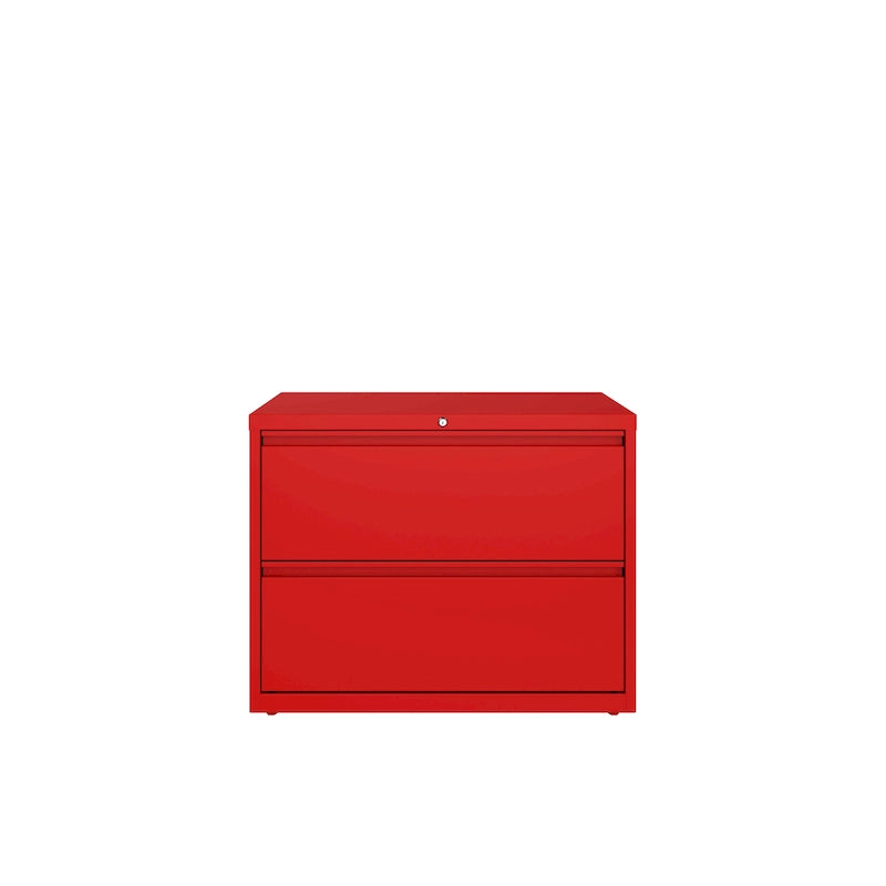 36-Inch Wide 2-Drawer Lateral File Cabinet - Charcoal