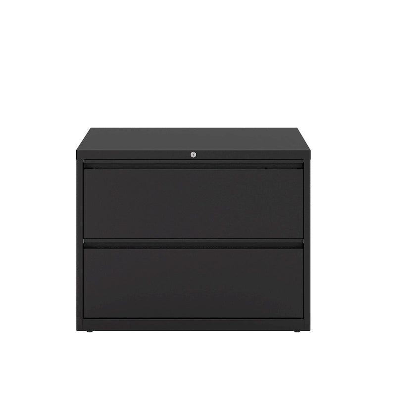 36-Inch Wide 2-Drawer Lateral File Cabinet - Charcoal
