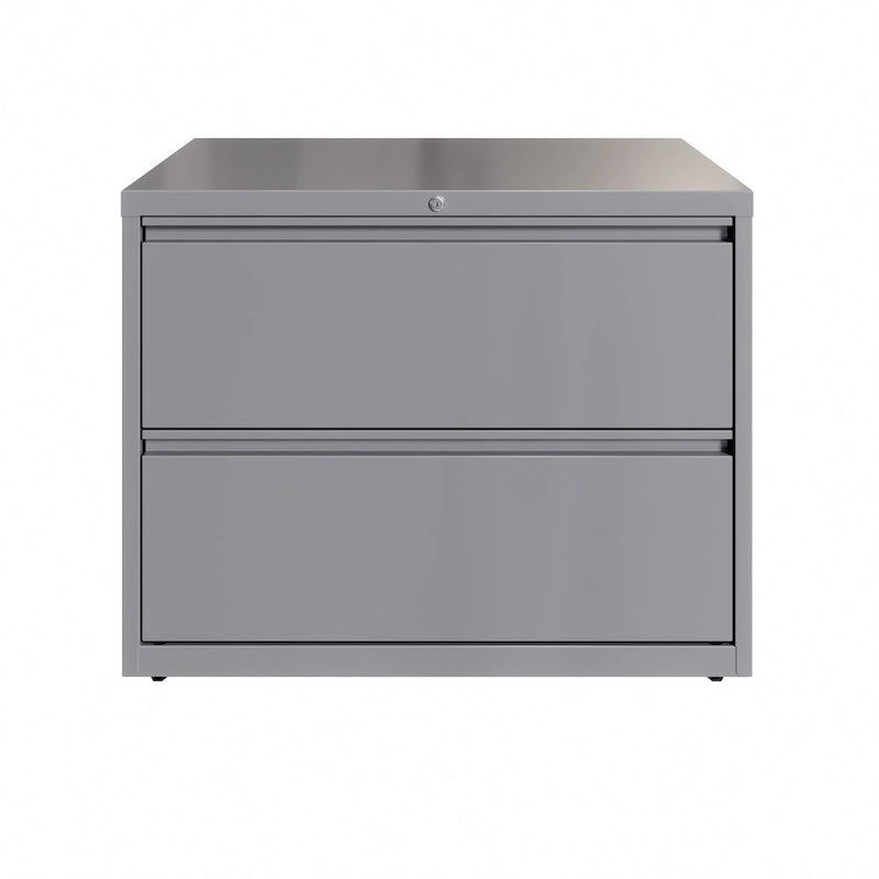36-Inch Wide 2-Drawer Lateral File Cabinet - Charcoal