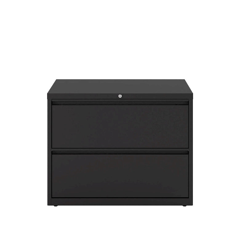 36-Inch Wide 2-Drawer Lateral File Cabinet - Charcoal