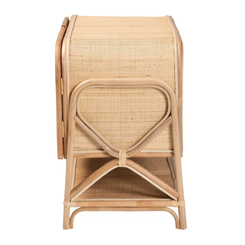 Bohemian Natural Rattan 2-Door Storage Cabinet