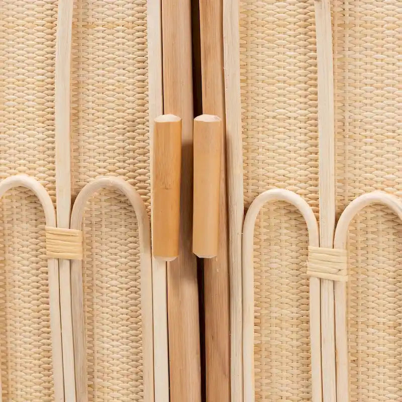 Bohemian Natural Rattan 2-Door Storage Cabinet