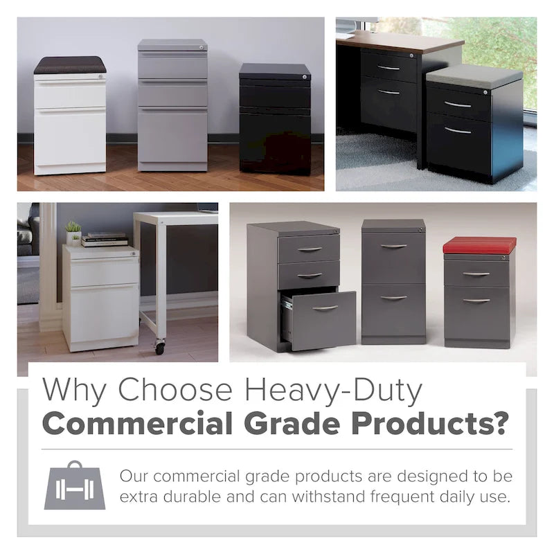 20" Mobile Pedestal File Cabinet – 1 Box/1 File Drawer