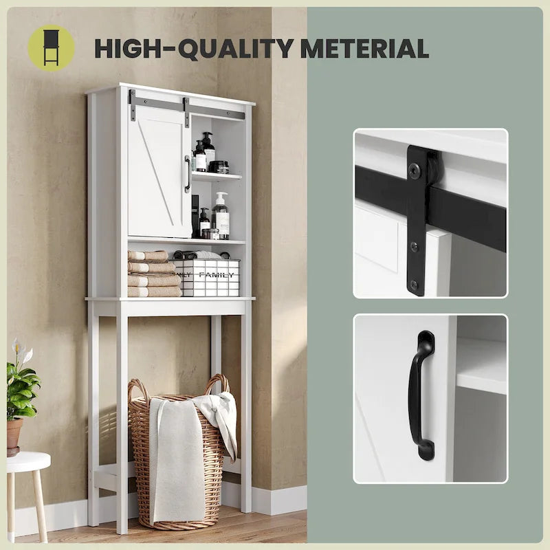 Bath Storage Cabinet Bathroom Space Saver Over the Toilet Bath Fixtures Bathroom Organizer Shelf - See Picture