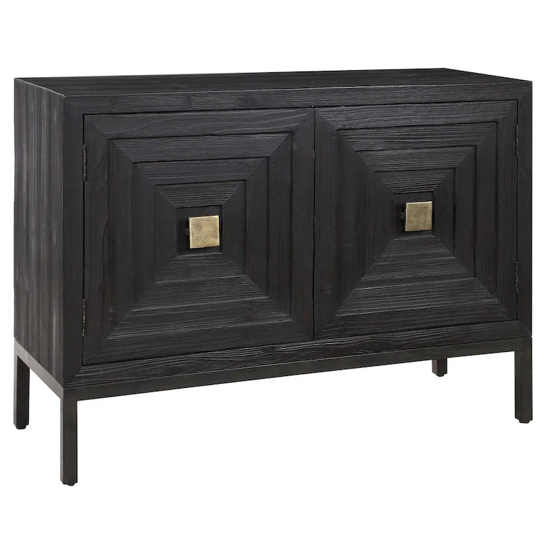 Dark Walnut 2-Door Cabinet