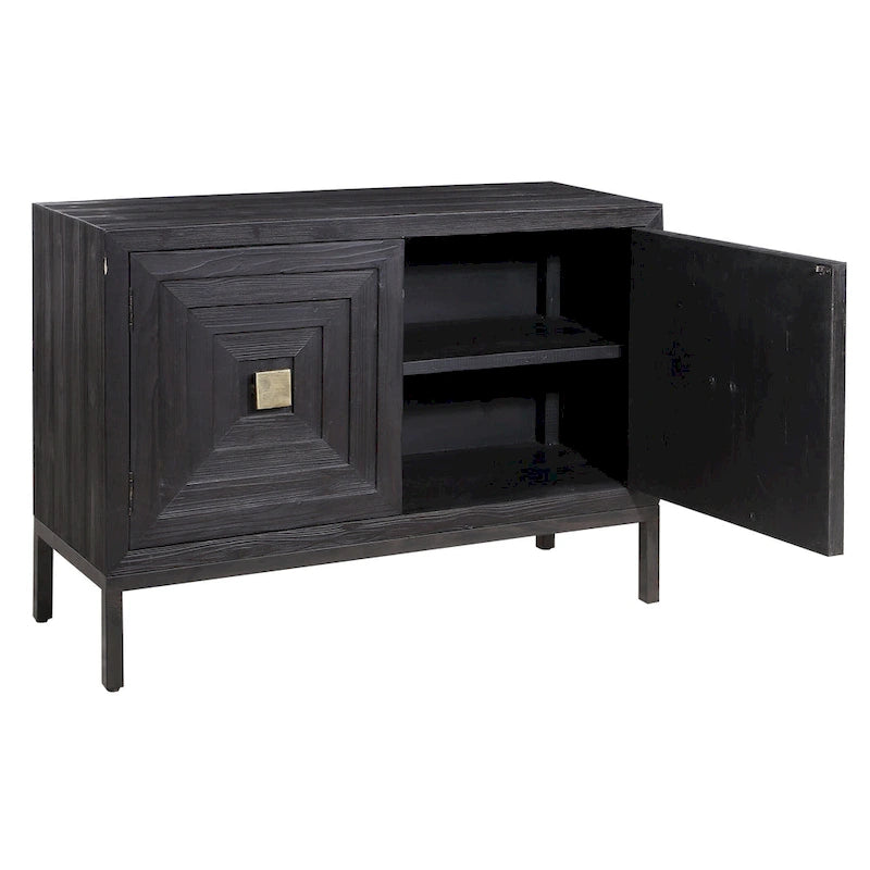 Dark Walnut 2-Door Cabinet