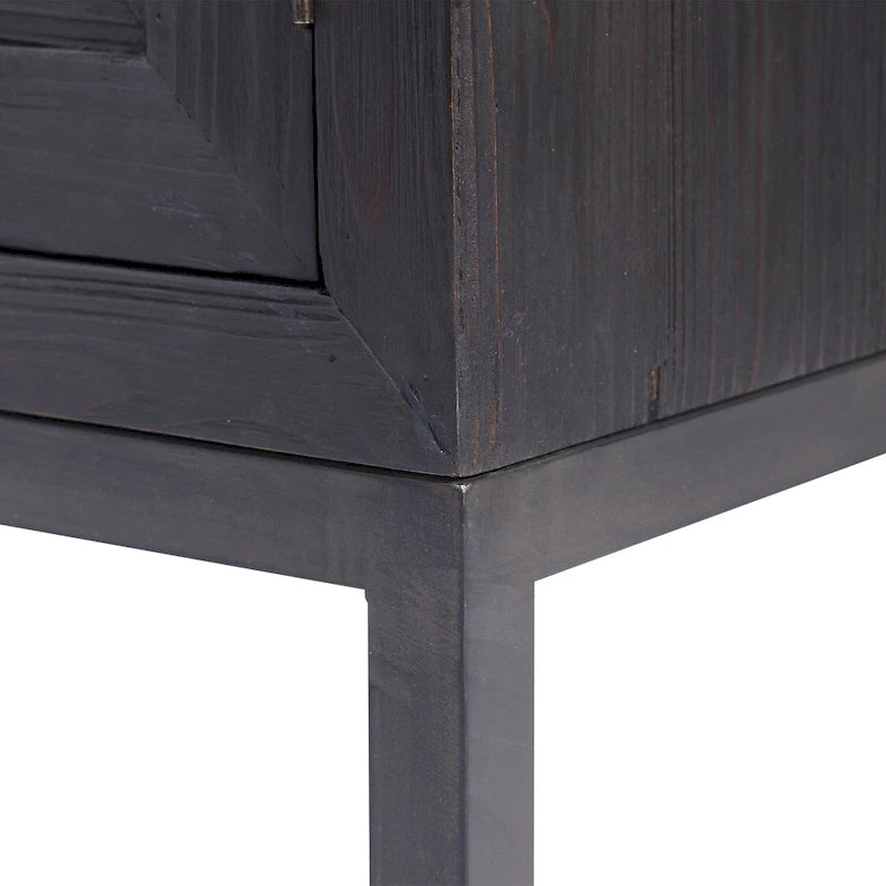 Dark Walnut 2-Door Cabinet