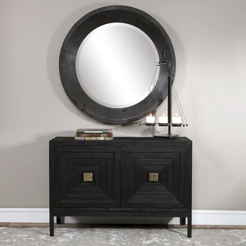 Dark Walnut 2-Door Cabinet