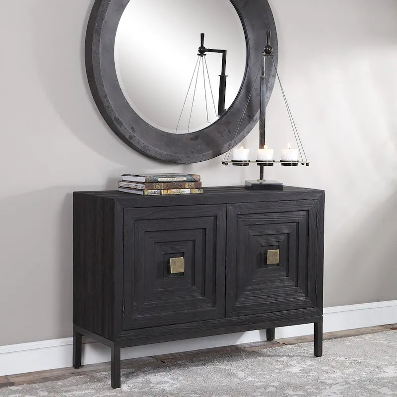 Dark Walnut 2-Door Cabinet
