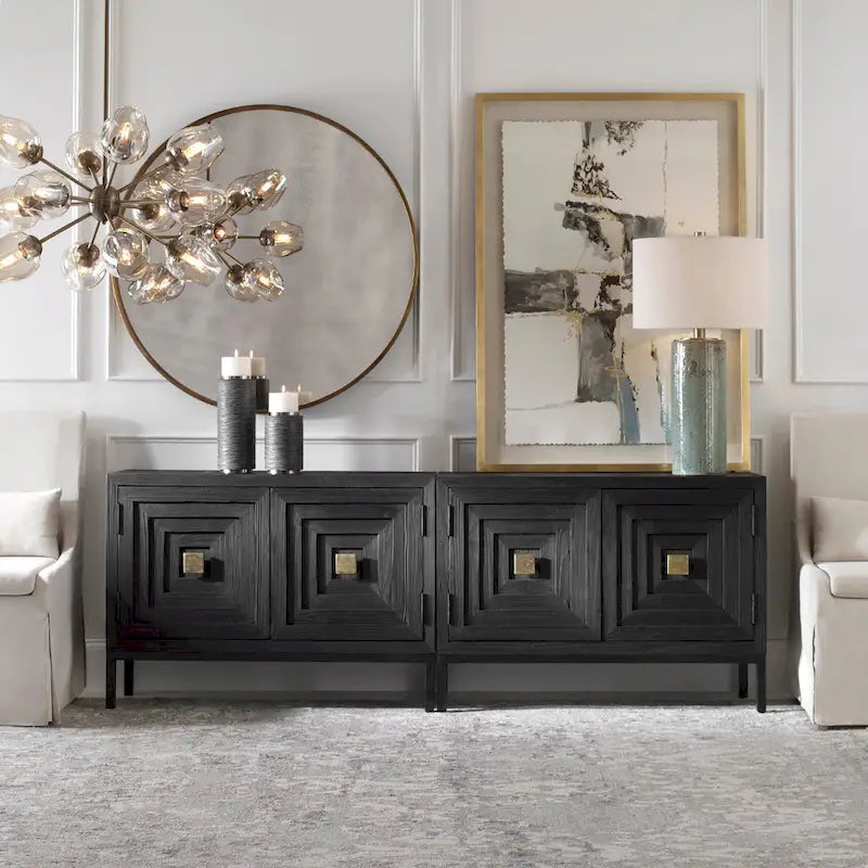 Dark Walnut 2-Door Cabinet