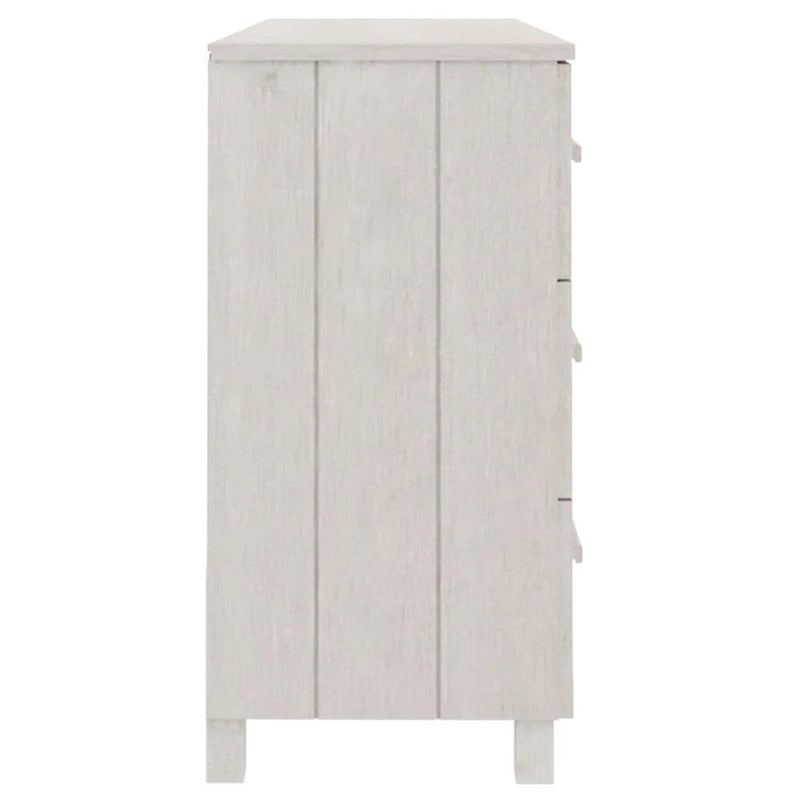 Solid Wood Pine Sideboard with 6 Drawers - 44.5 x 15.7 x 31.5"