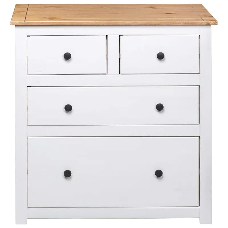 Sideboard Drawer Cupboard for Bedroom Storage Cabinet Pine - 31.5 x 15.7 x 32.7