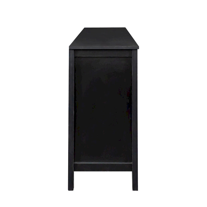 Cabinet with 4 Doors and 4 open shelgves,Freestanding Sideboard Storage Cabinet