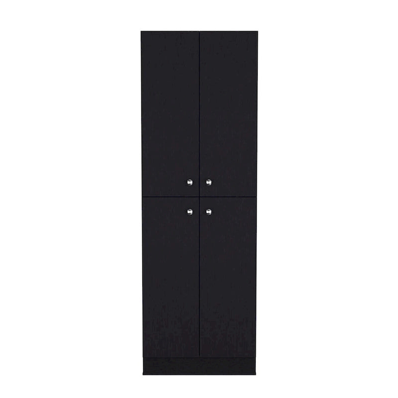 Kitchen Pantry Storage Cabinet, With 4 Doors, 5 Shelves