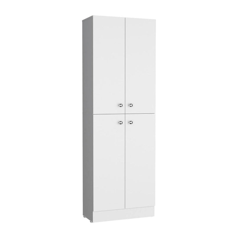 Kitchen Pantry Storage Cabinet, With 4 Doors, 5 Shelves