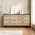 Modern Rattan Storage Cabinet Rattan Drawer,for Bedroom,Living Room