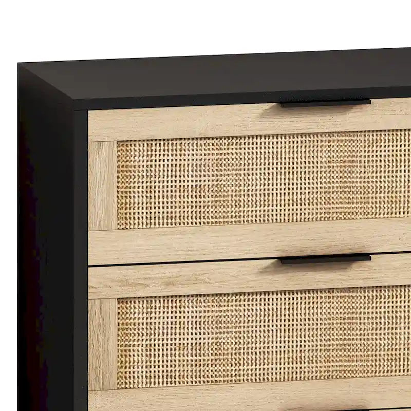 Modern Rattan Storage Cabinet Rattan Drawer,for Bedroom,Living Room