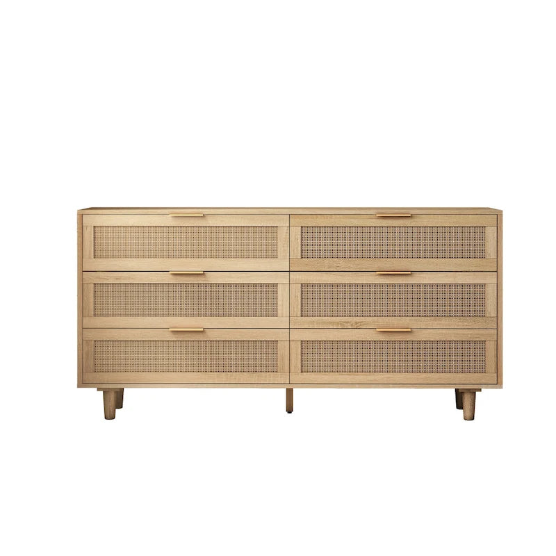 Modern Rattan Storage Cabinet Rattan Drawer,for Bedroom,Living Room