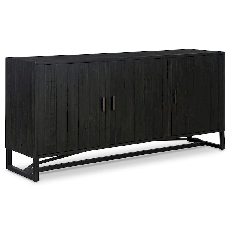 3-Door Metal Base Sideboard