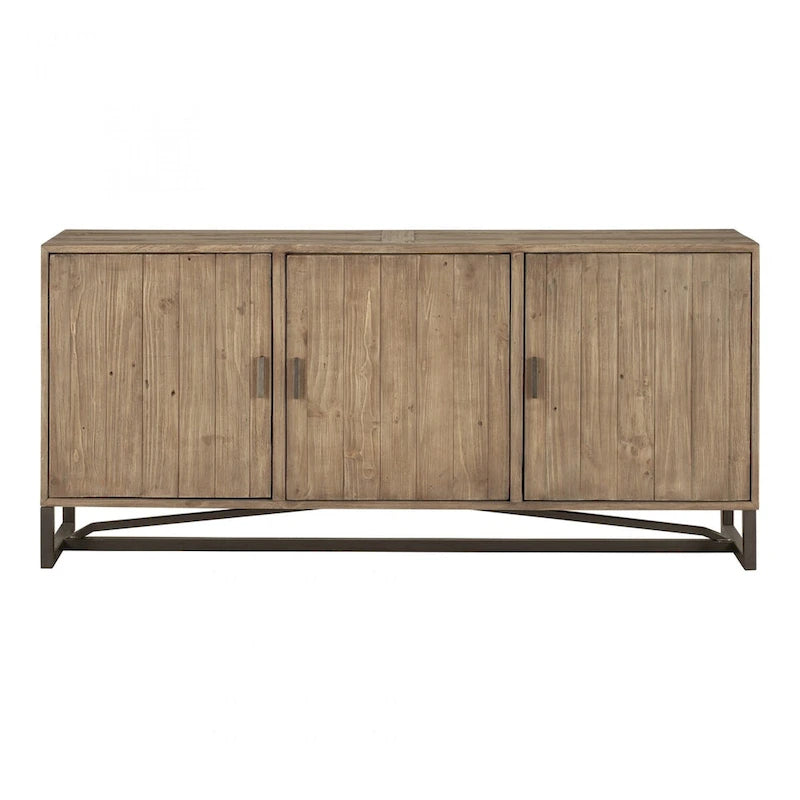 3-Door Metal Base Sideboard