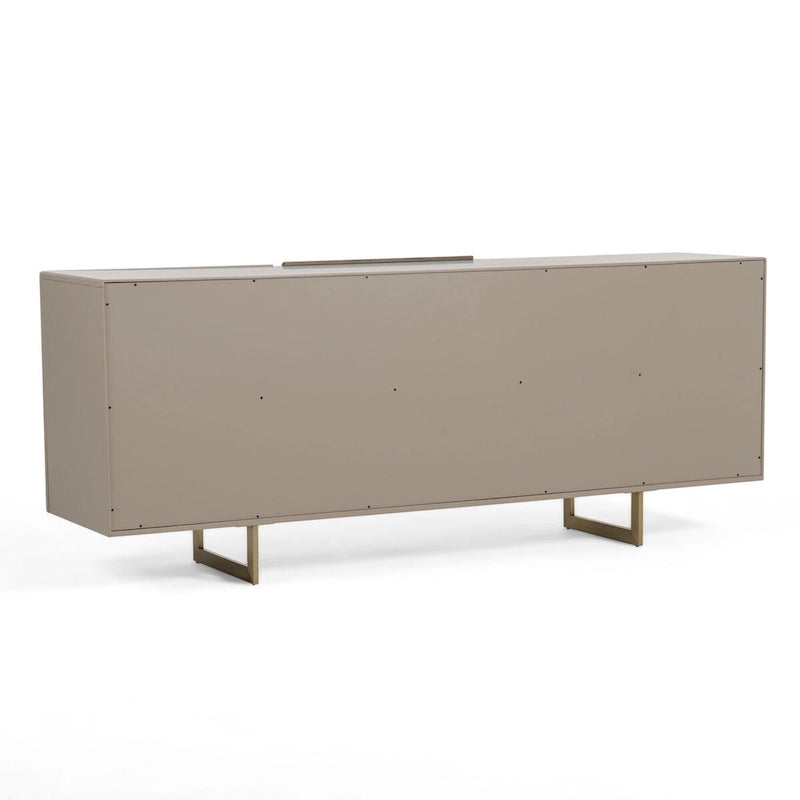 Modern Grey Wood Buffet Sideboard