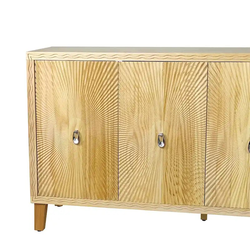 Vintage 4 Door Storage Cabinet,Dining Sideboard,Large Buffet
