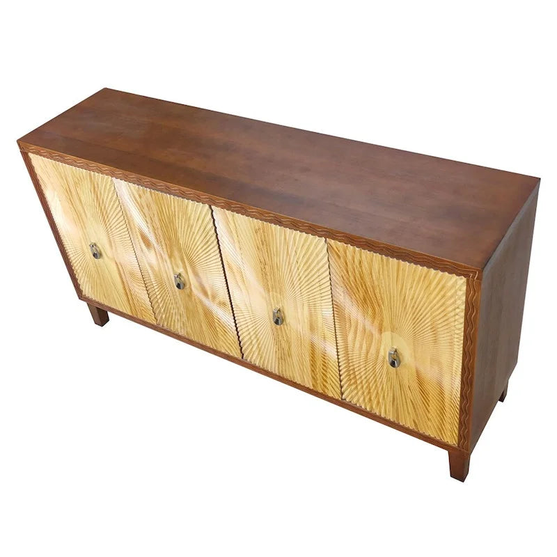 Vintage 4 Door Storage Cabinet,Dining Sideboard,Large Buffet