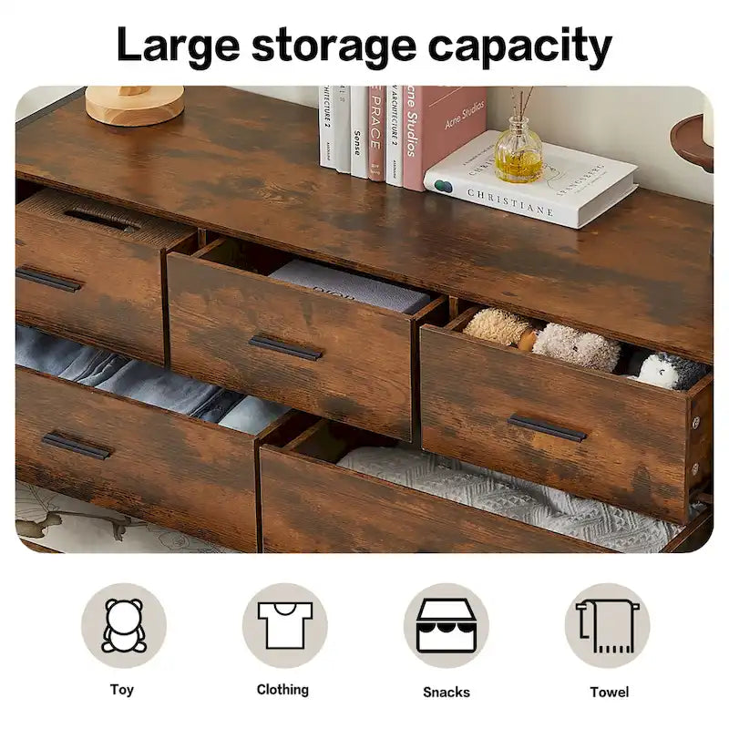 Barn Door Buffet Bar Cabinet With Drawers And Storage Shelves