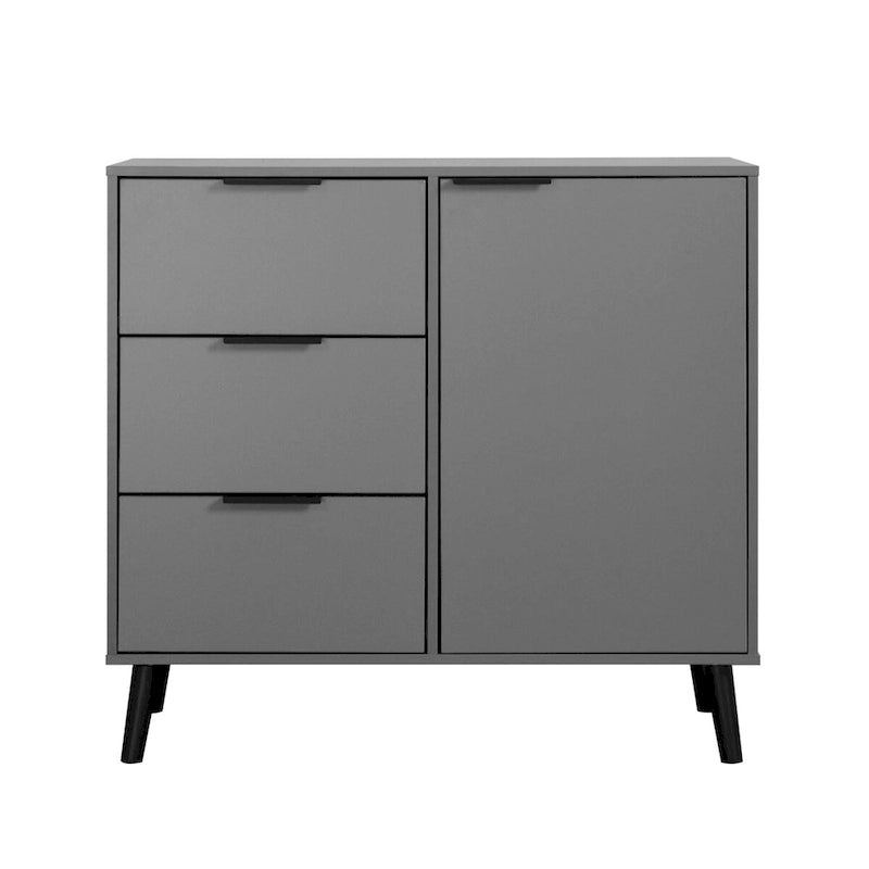 Storage Cabinet with 3 Drawers & Adjustable Shelf, Door