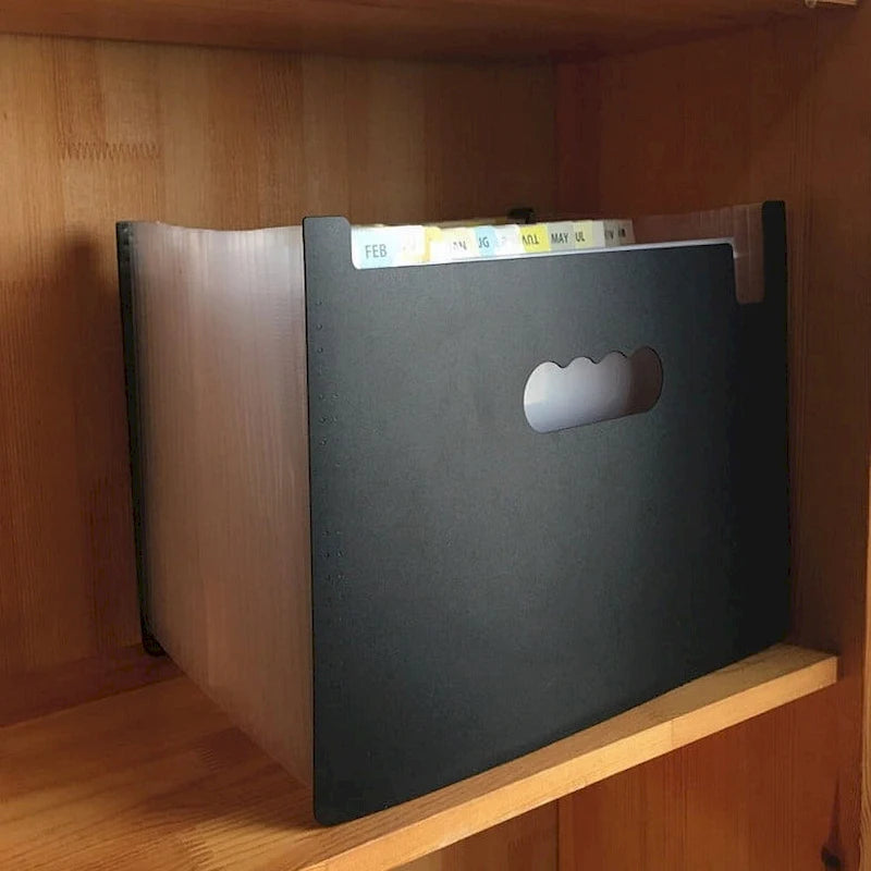 Expanding File Organizer - High Capacity Plastic File Wallet