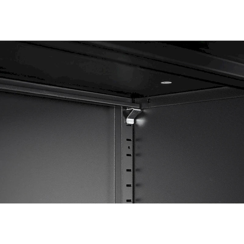 Steel Lockable Garage Storage Cabinet with 2 Doors and 2 Adjustable Shelves