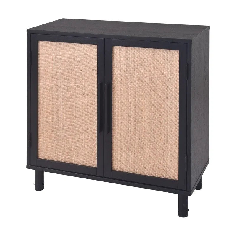 2-Door Rattan Cabinet