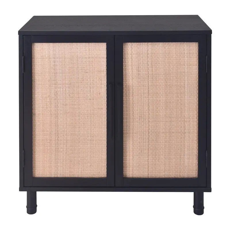 2-Door Rattan Cabinet