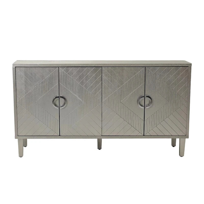 Stylish and Functional 4-Door Storage Cabinet