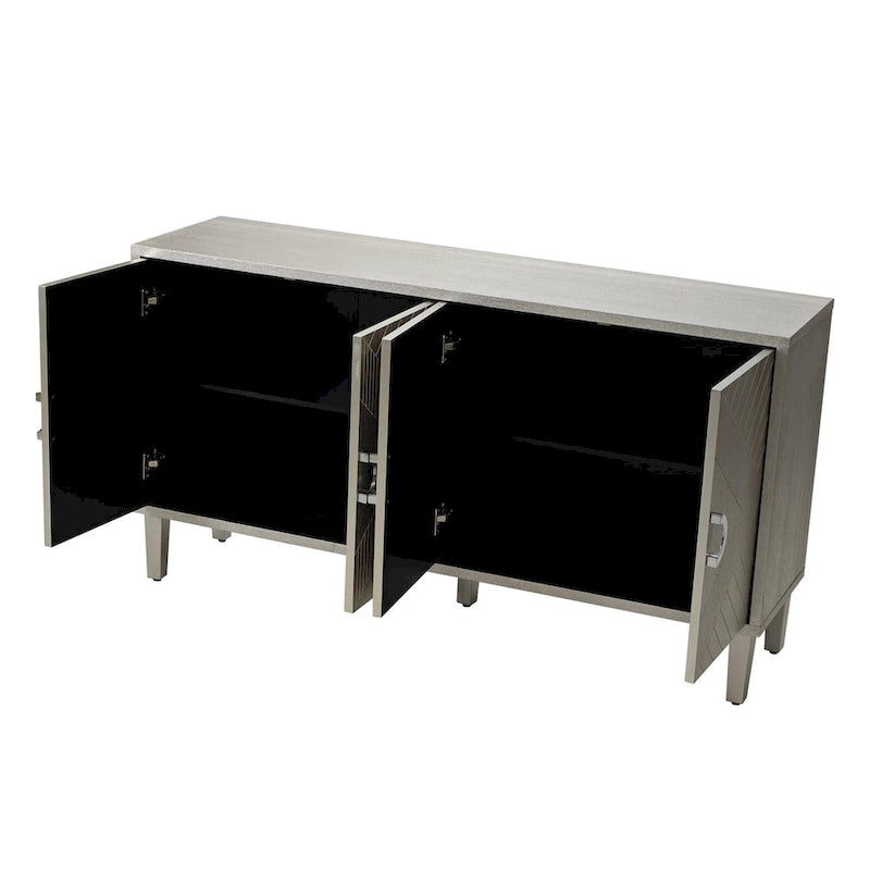 Stylish and Functional 4-Door Storage Cabinet