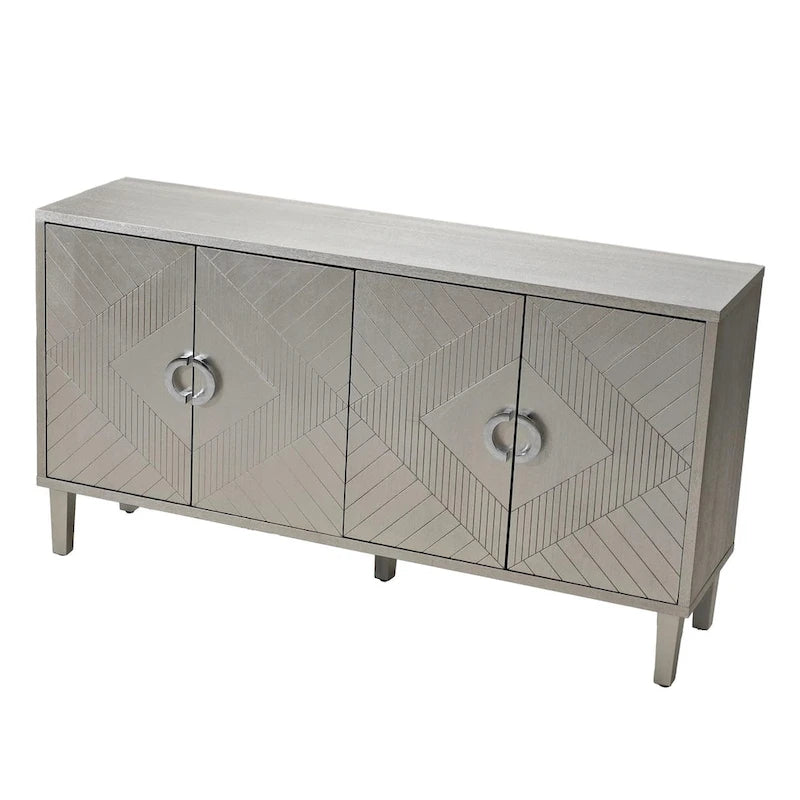 Stylish and Functional 4-Door Storage Cabinet